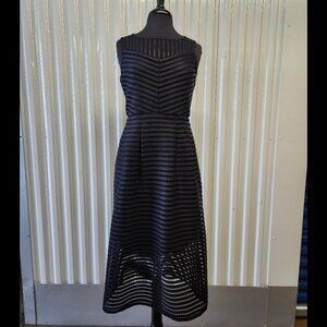 Samuel Dong Black Mesh Sleeveless Princess Dress Size S